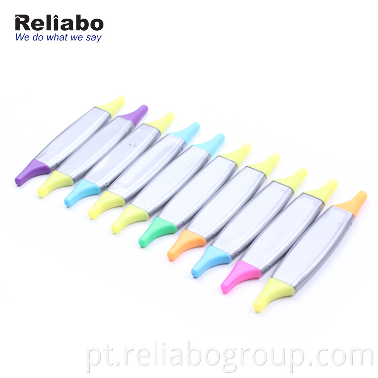 Reliabo atacado multicolor personalizado mini caneta marca-texto novidade